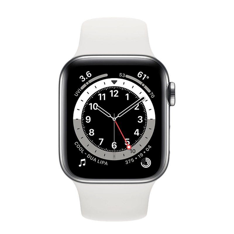 Apple Watch Series 6 Aluminio 40 mm GPS + Cellular Plata/Blanca