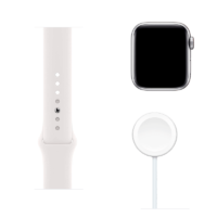 Apple Watch SE Aluminio 44 mm GPS + Cellular Plata / Loop Blanco