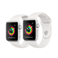 Apple Watch Series 3 GPS Aluminio 38 mm GPS + Plata / Blanca