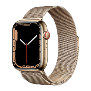 Apple Watch Series 7 (GPS +  Cellular) 41 MM Acero Inoxidable Milanesa Oro